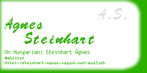 agnes steinhart business card