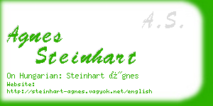 agnes steinhart business card